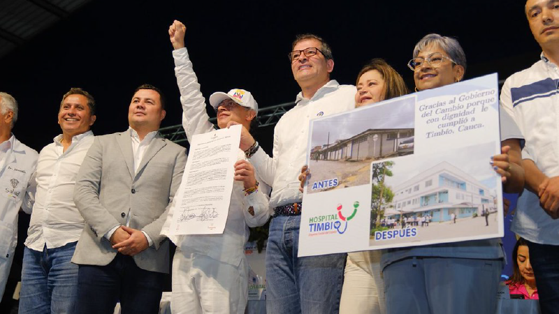 Tras 4 años, el presidente Petro cumple gran Pacto del Cauca con 2 megaobras